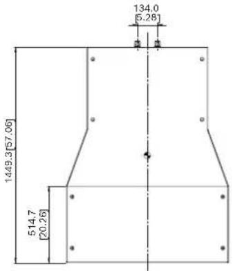 ELECTRO-VOICE MTS4153 - Dimensions cardioïdes du MTS-6154-43 - 1