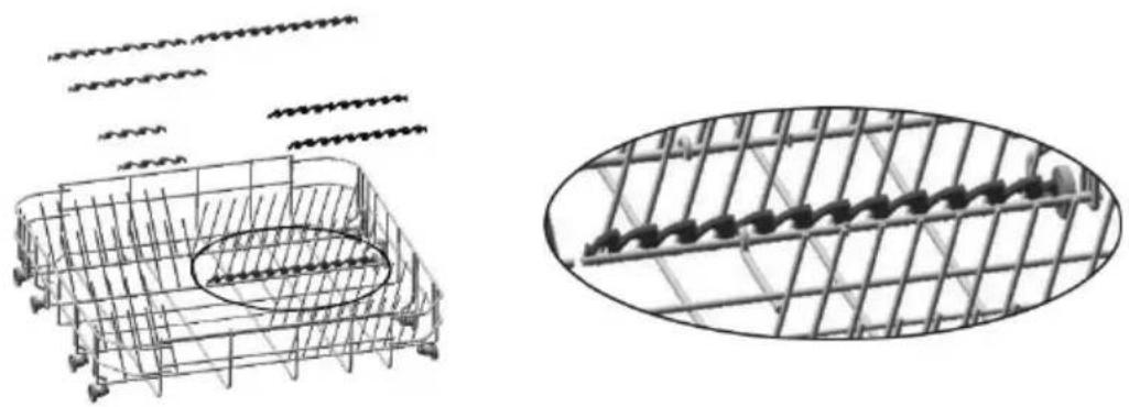 SIBIR GSI 6020 E - SUPPORTS PANIER INFÉRIEUR - 1