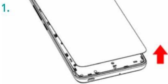 WIKO Robby 2 - ~ Inserarea cartele SIM - 1