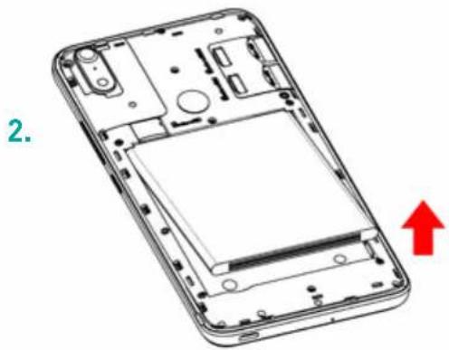 WIKO Robby 2 - - Inserting the SIM cards - 2