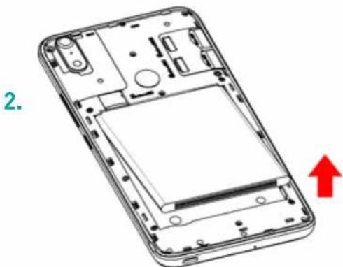 WIKO Robby 2 - - Insertion des cartes SIM - 2