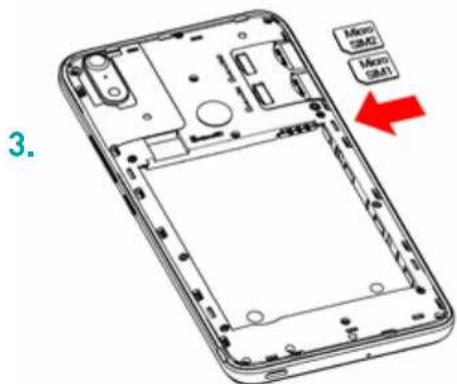 WIKO Robby 2 - - Simkaarten invoegen - 3