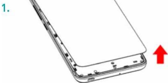 WIKO Robby 2 - - Insertion des cartes SIM - 1