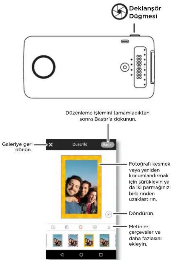 MOTOROLA Polaroid InstaShare Printer - Fotografinizi cikartma olarak kullanma - 1