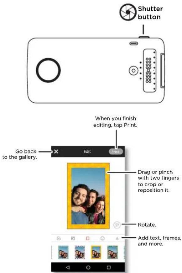 MOTOROLA Polaroid InstaShare Printer - Peel and stick your photo - 1