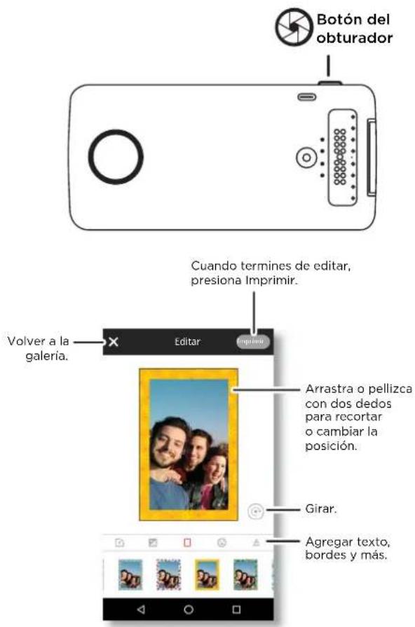 MOTOROLA Polaroid InstaShare Printer - Extracción de la película y adhesión de la Foto - 1