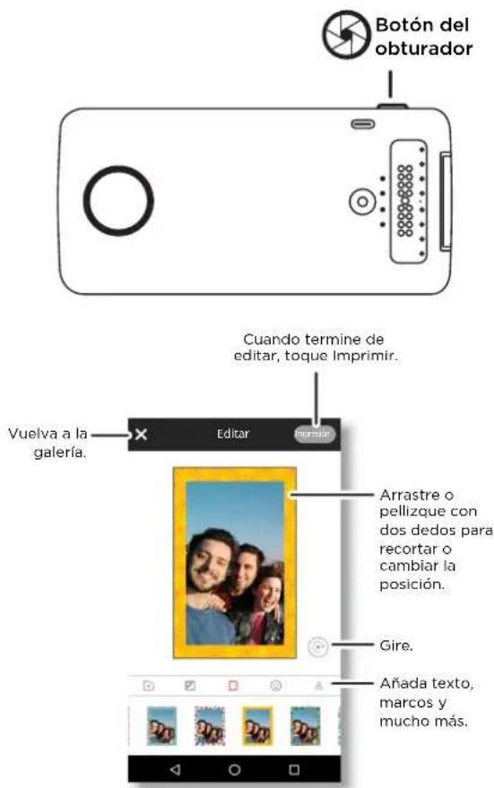 MOTOROLA Polaroid InstaShare Printer - Recorte y pegue su Foto - 1