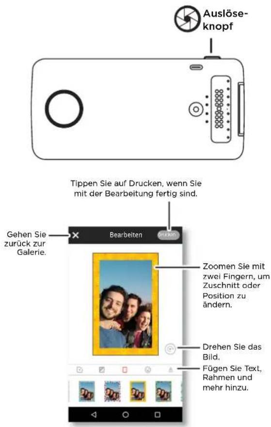 MOTOROLA Polaroid InstaShare Printer - Abziehen und Kleben - 1