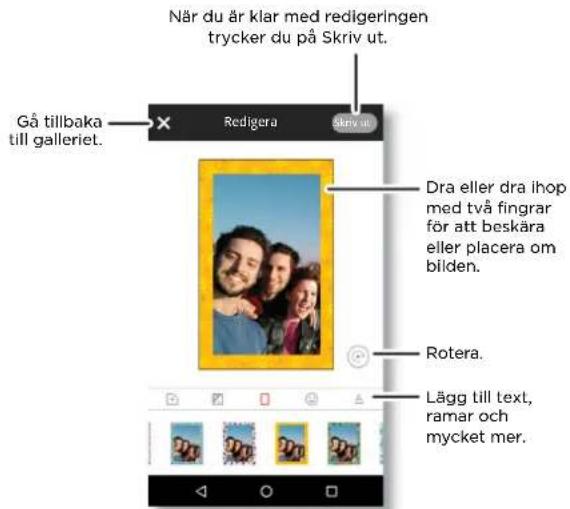 MOTOROLA Polaroid InstaShare Printer - Skriva ut ett foto fran en annan app - 2
