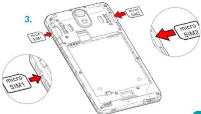 WIKO Kenny - - Simkaarten invoegen - 3