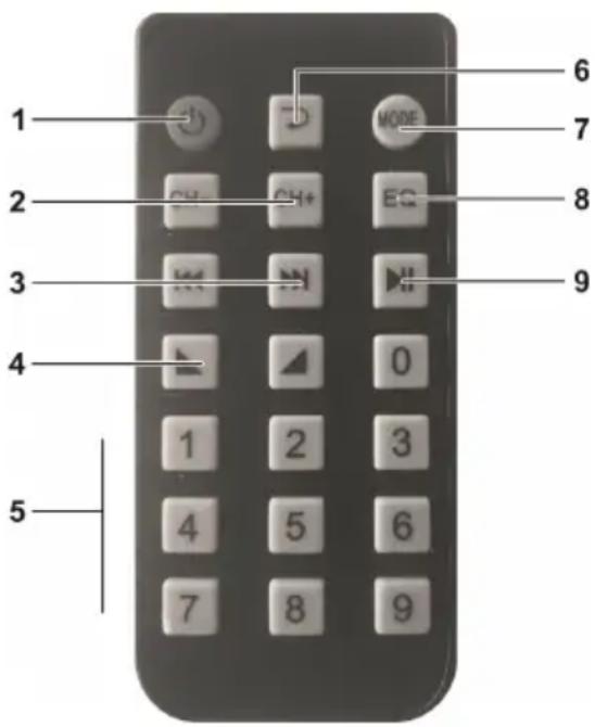 Pyle PTA66BT - Telecomando - 1