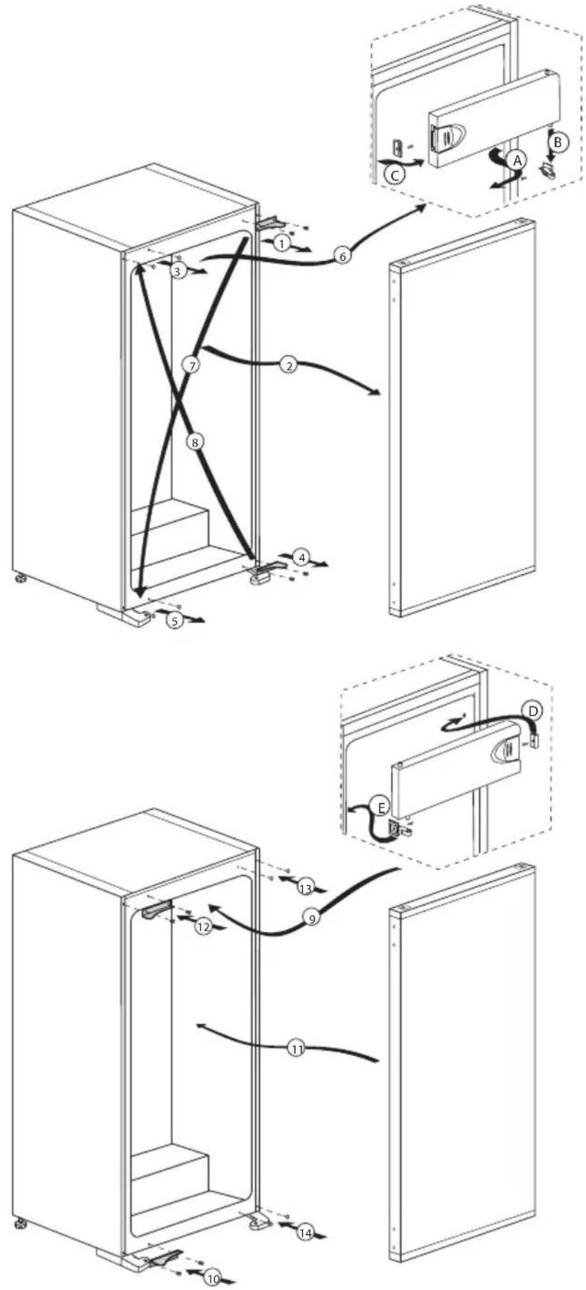 GRUNDIG GSMI24330N - Réversibilité des portes - 1