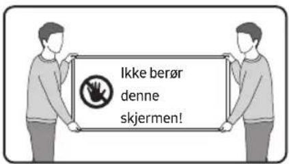 Ikke berør denne skjermen!