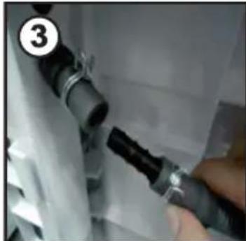 HOOVER ND H10A2TSBEXSS - Den Schlauch wie folgt anschließen - 3
