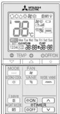 MITSUBISHI MSZAP20VGK - TIMER-BETRIEB (ON/OFF-TIMER) - 1