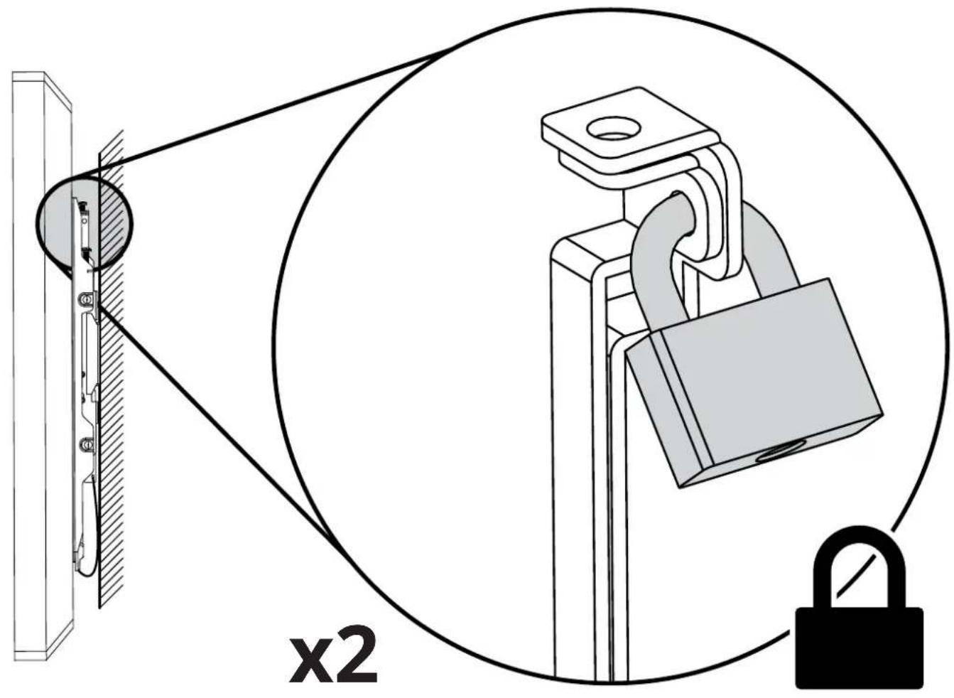 Kanto PF300 - 6b. Secure TV / Fixe le télé / Asegure el TV Optional / Optionnel / Opcional - 1