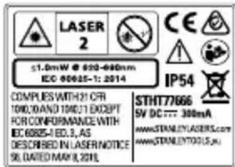 STANLEY TLM40 - WARNING: - 1