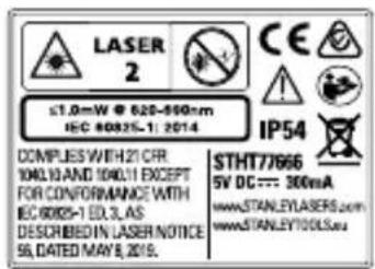 STANLEY TLM40 - AVISO: - 1