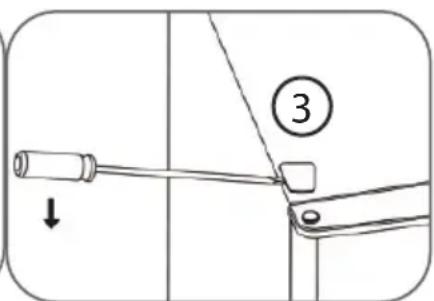 PRIMO PR111DV - DRAAIRICHTING VAN DE DEUR VERANDEREN - 3