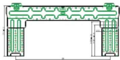 DANBY DAS170GBHWDB - Mounting Plate Dimensions - 4