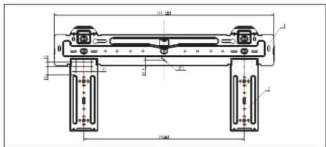 DANBY DAS170GBHWDB - Dimensions de la plaque de fi xation - 2