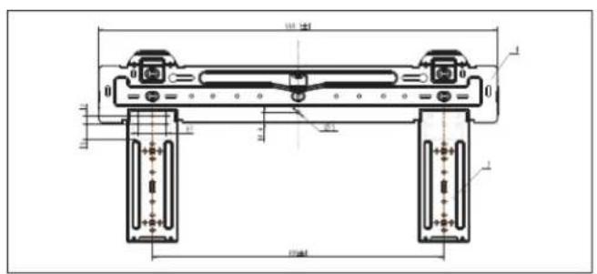DANBY DAS120GBHWDB - Dimensions de la plaque de fi xation - 2