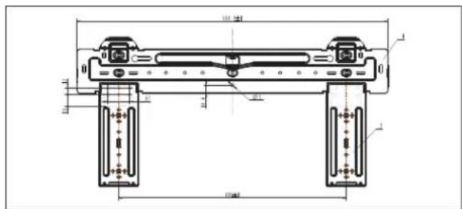DANBY DAS120GBHWDB - Dimensiones de la placa de montaje - 2