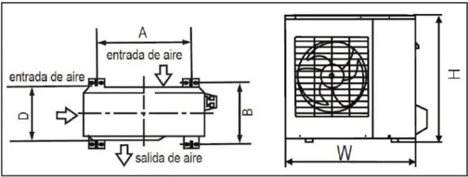 DANBY DAS120GBHWDB - Paso 3: Anclaje de la unidad exterior - 1