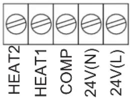 HEAT2 HEAT1 COMP 24V(N) 24V(L)