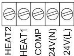 HEAT2 HEAT1 COMP 24V(N) 24V(L)
