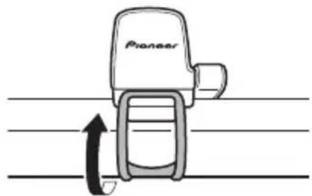 PIONEER SGYCS500 - Montez temporairement le capteur de vitesse & cadence sur la fourche de pédalier. - 2