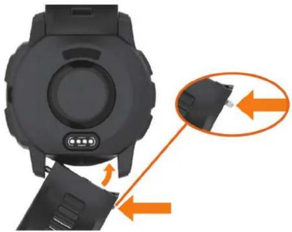 GARMIN Instinct 2 Solar - Remplacement d'un bracelet à barrette dessort - 1