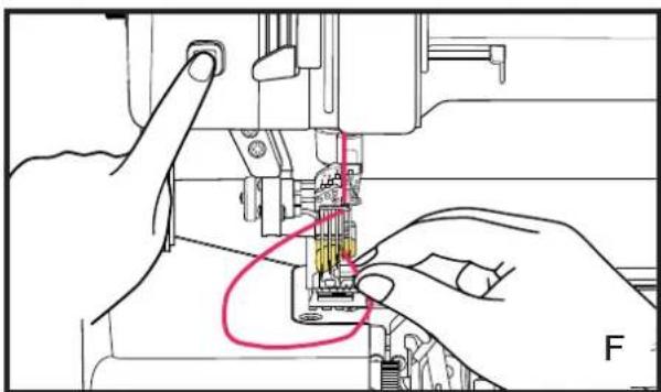 BABY LOCK Triumph - Comment utiliser l'enfileur d'aiguille RevolutionAir - 3