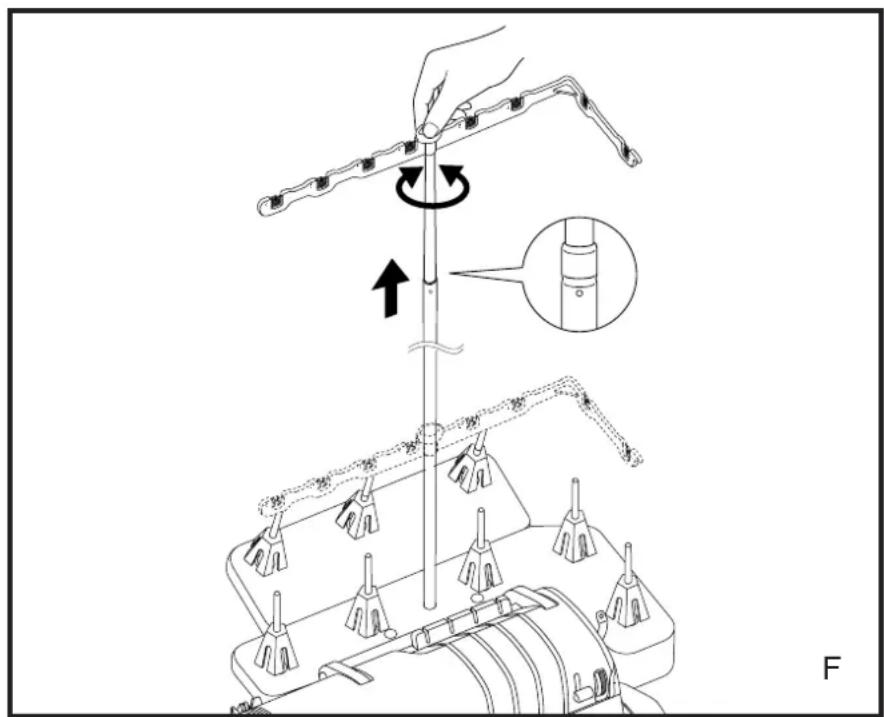 BABY LOCK Triumph - Ouvrir le capot des couteaux - 1