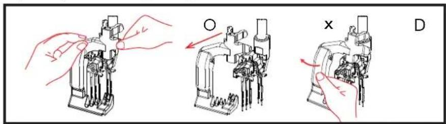 BABY LOCK Triumph - Comment utiliser le guide d'enfilage d'aiguille RevolutionAir - 1