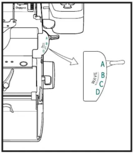 BABY LOCK Triumph - LEVIER SÉLECTEUR DU POINT - 1