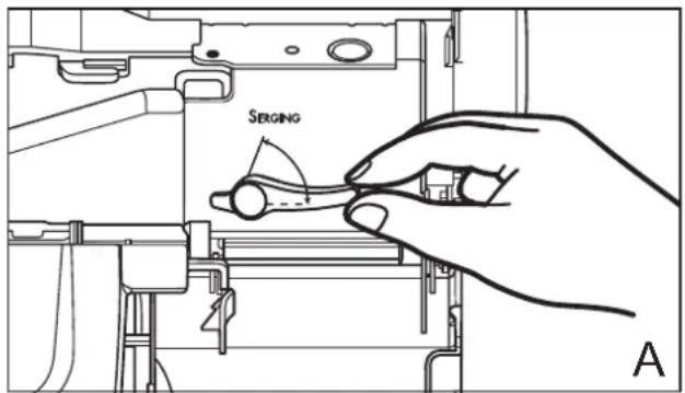 BABY LOCK Euphoria - Position d'enfilage - 1