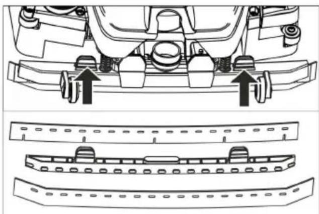Kärcher BR 3512 C Bp - Trocar os lábios de aspiração - 1