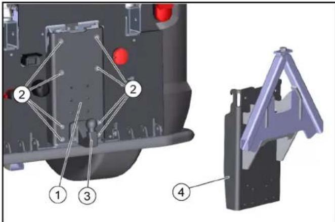 Kärcher WRS 200 - Montera adaptern på fordonet (plattform E) - 1
