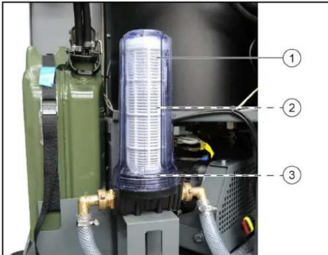 Kärcher WRS 200 - Waterfilter controleren/reinigen - 1