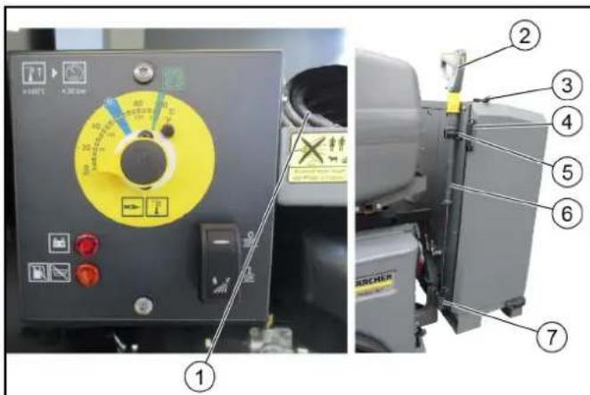 Kärcher WRS 200 - Collegamento del tubo flessibile di alta pressione e della pistola AP - 1