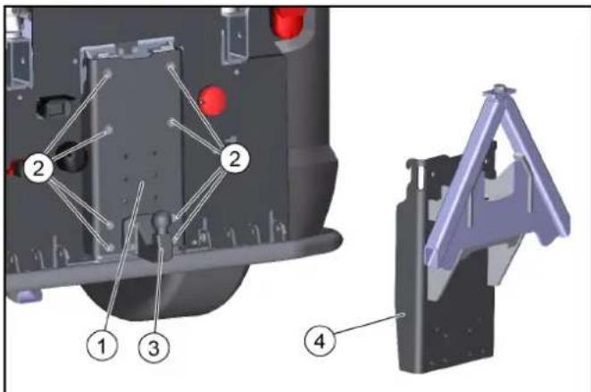 Kärcher WRS 200 - Colocacion del adaptor en el vehiculo (plataforma E) - 1