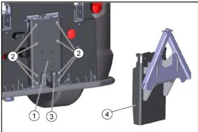 Kärcher WRS 200 - Montere adapter pa kjoretyet (plattform E) - 1