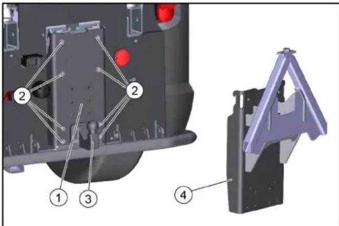 Kärcher WRS 200 - Montage de l'adaptateur sur le vehicule (plateforme E) - 1