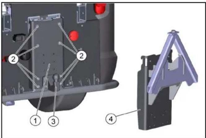 Kärcher WRS 200 - Adapter op het voertuig aanbrengen (platform E) - 1