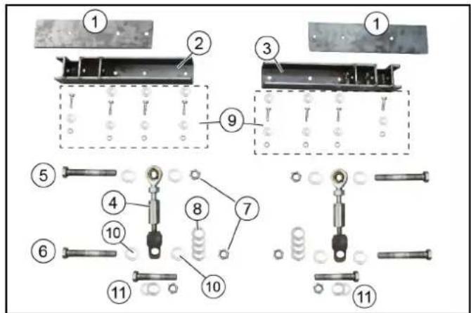 Kärcher WRS 200 - Peças de montagem no suporte superior - 1