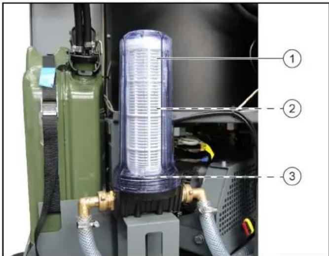 Kärcher WRS 200 - Check/clean the water filter - 1