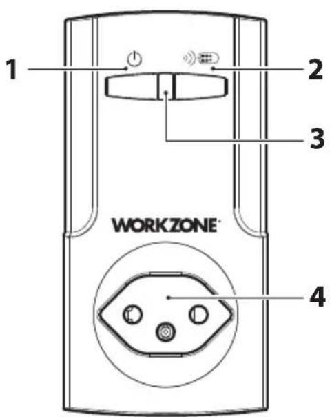Workzone GTFSI06 - Teilebezeichnung Funksteckdose - 1