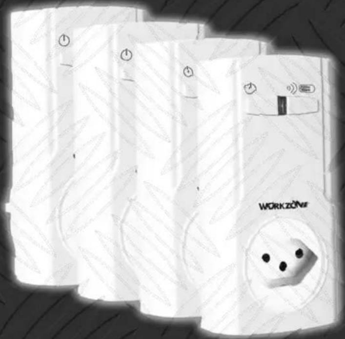 Workzone GTFSI06 - FUNKSTECK- DOSEN-SET FÜR INNEN, 5-TEILIG GEBRAUCHSANWEISUNG - 3
