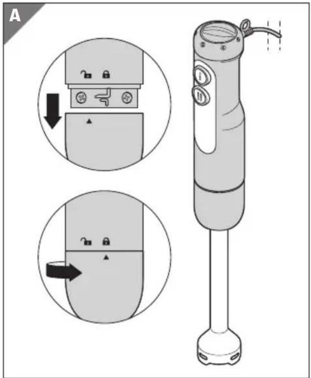 Ambiano GTMF03 - Pürierstab montieren - 1